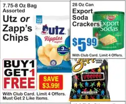 SuperFresh Utz or Zapp's Chips offer