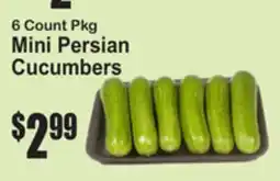 SuperFresh Mini Persian Cucumbers offer