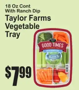 SuperFresh Taylor Farms Vegetable Tray offer