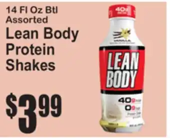 SuperFresh 14 Fl Oz Btl Assorted Lean Body Protein Shakes offer