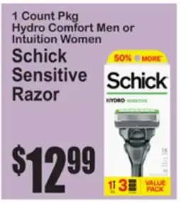 SuperFresh SCHICK SENSITIVE RAZOR offer