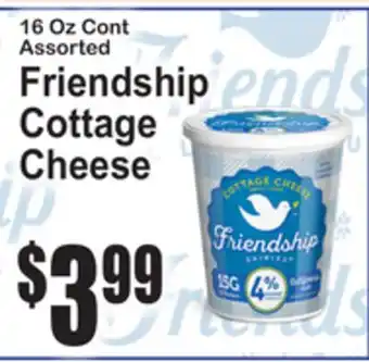 SuperFresh 16 Oz Cont Assorted Friendship Cottage Cheese offer