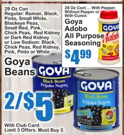 SuperFresh Goya Beans offer