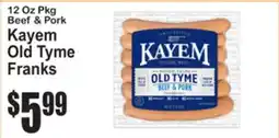 SuperFresh Kayem Old Tyme Franks offer
