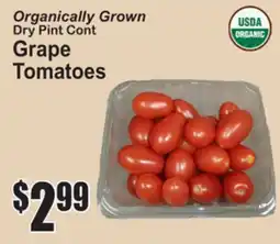 SuperFresh Organically Grown Dry Pint Cont Grape Tomatoes offer
