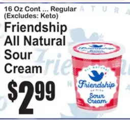 SuperFresh Friendship All Natural Sour Cream offer