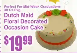 SuperFresh Dutch Maid Floral Decorated Occasion Cake offer