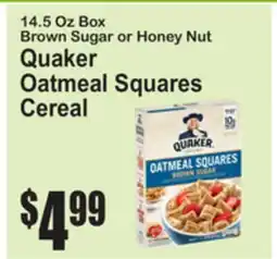 SuperFresh Quaker Oatmeal Squares Cereal offer