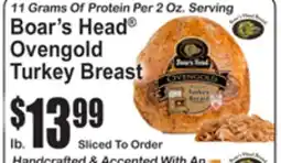 SuperFresh Boar's Head Ovengold Turkey Breast offer