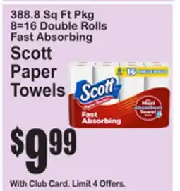 SuperFresh Scott Paper Towels offer