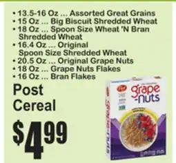 SuperFresh Post Cereal offer