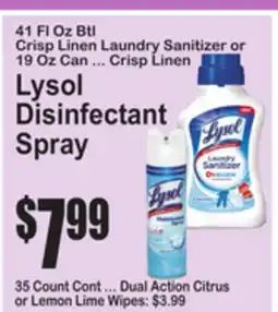 SuperFresh Lysol Disinfectant Spray offer