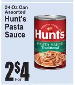 SuperFresh 24 Oz Can Assorted Hunt's Pasta Sauce offer
