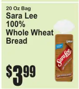 SuperFresh 20 Oz Bag Sara Lee 100% Whole Wheat Bread offer