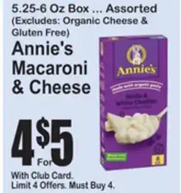 SuperFresh Annie's Macaroni & Cheese offer