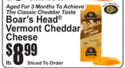 SuperFresh Boar's Head Vermont Cheddar Cheese offer