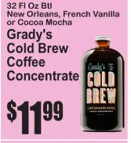 SuperFresh Grady's Cold Brew Coffee Concentrate offer