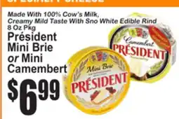 SuperFresh Président Mini Brie or Mini Camembert offer