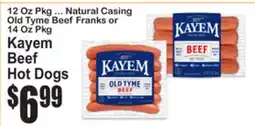 SuperFresh Kayem Beef Hot Dogs offer