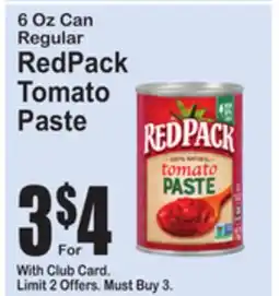 SuperFresh RedPack Tomato Paste offer
