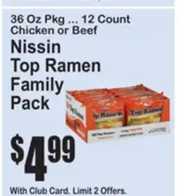 SuperFresh Nissin Top Ramen Family Pack offer