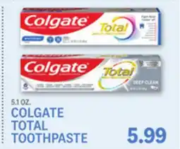 Kings Food Markets COLGATE TOTAL TOOTHPASTE offer
