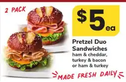 ACME Pretzel Duo Sandwiches offer