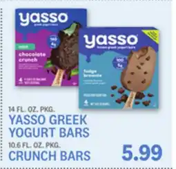 Kings Food Markets 14 FL. OZ. PKG. YASSO GREEK YOGURT BARS 10.6 FL. OZ. PKG. CRUNCH BARS offer