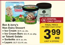 ACME Ben & Jerry's Non Dairy Dessert offer