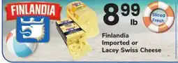 ACME Finlandia Imported or Lacey Swiss Cheese offer