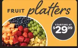 Weis Markets FRUIT PLATTERS offer
