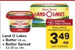 ACME Land O Lakes Butter 16 oz. Butter Spread 12-15 oz. ctn offer