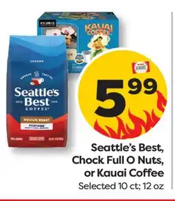 Weis Markets Seattle's Best, Chock Full O Nuts, or Kauai Coffee offer