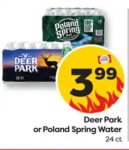 Weis Markets Deer Park or Poland Spring Water offer