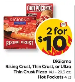 Weis Markets DiGiorno Rising Crust, Thin Crust, or Ultra Thin Crust Pizza 14.1 - 29.3 oz Hot Pockets 4 ct offer