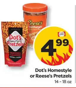 Weis Markets Dot's Homestyle or Reese's Pretzels offer
