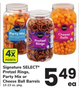 ACME Signature SELECT Pretzel Rings, Party Mix or Cheese Ball Barrels offer