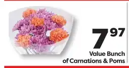 Weis Markets Value Bunch of Carnations & Poms offer