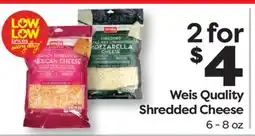 Weis Markets Weis Quality Shredded Cheese offer