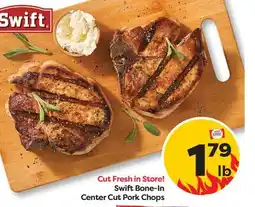 Weis Markets Swift Bone-In Center Cut Pork Chops offer
