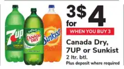 ACME Canada Dry, 7UP or Sunkist offer