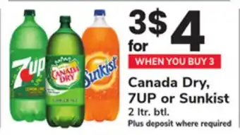 ACME Canada Dry, 7UP or Sunkist offer