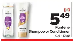 Weis Markets Pantene Shampoo or Conditioner offer