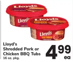 ACME Lloyd's Shredded Pork or Chicken BBQ Tubs offer