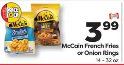 Weis Markets McCain French Fries or Onion Rings offer
