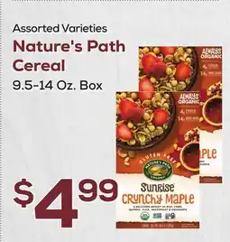 DeCicco & Sons Nature's Path Cereal offer