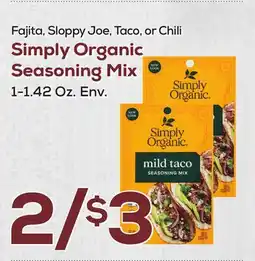 DeCicco & Sons Simply Organic Seasoning Mix offer