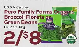 DeCicco & Sons Pero Family Farms Organic Broccoli Florets or Green Beans offer
