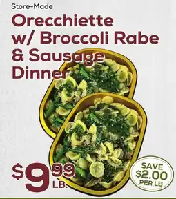 DeCicco & Sons Orecchiette w/ Broccoli Rabe & Sausage Dinner offer