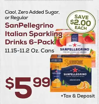 DeCicco & Sons SanPellegrino Italian Sparkling Drinks 6-Pack offer